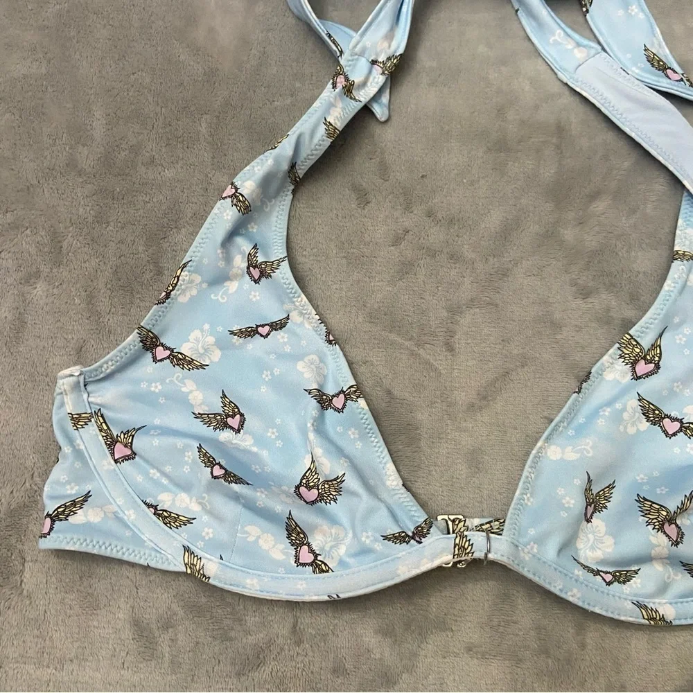 New! Frankies Bikinis Victorias Secret Heaven on Earth Bikini Top 10740
